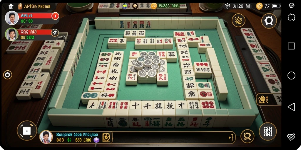 Tampilan gameplay Mahjong yang menakjubkan dan mengasyikkan.