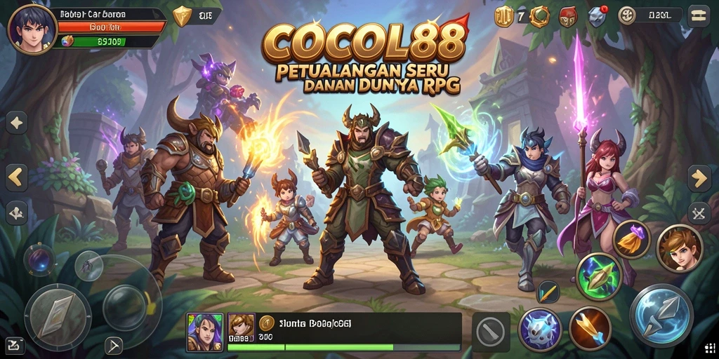 Tampilan gameplay RPG yang penuh aksi dan petualangan.