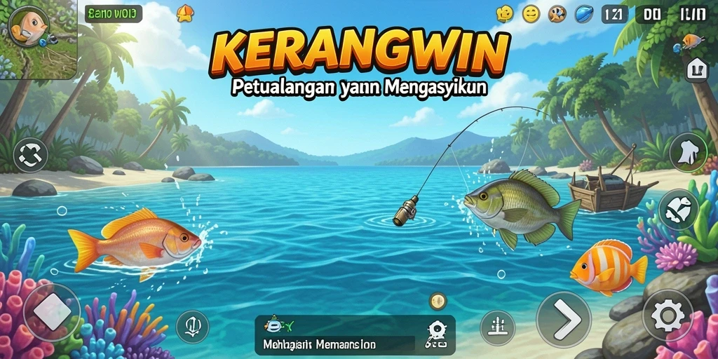 Tangkapan ikan besar di permainan KERANGWIN yang seru.