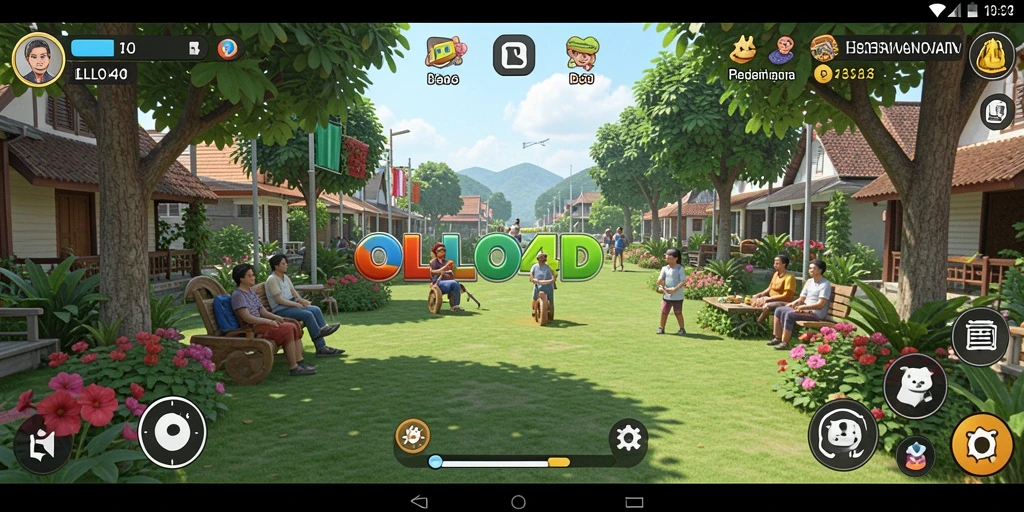 Tampilan gameplay OLLO4D yang penuh warna dan seru.