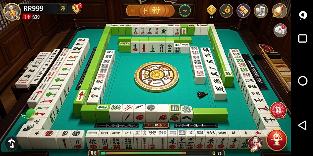 Tampilan gameplay Mahjong yang menawan di RR999.