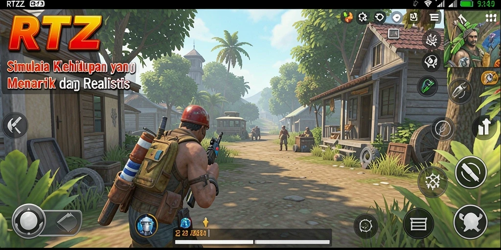 Tampilan gameplay RTZZ yang mengasyikkan dan penuh interaksi.