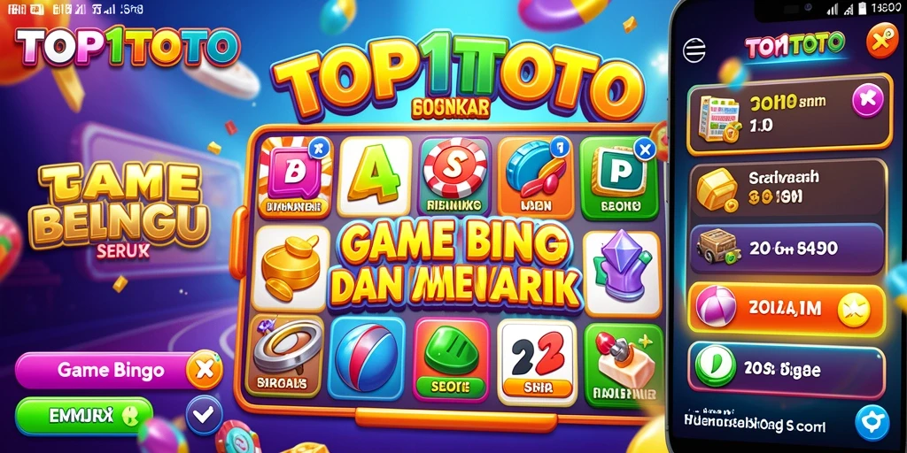 Tampilan gameplay TOP1TOTO dengan berbagai pilihan Bingo.